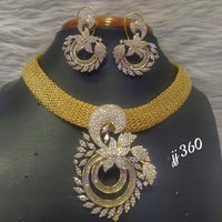 Jain Jewellers AD Stone Necklace Set