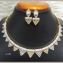 Jain Jewellers Gold Plated American Diamond Necklace Set