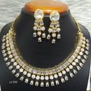Jain Jewellers Gold Plated American Diamond Necklace Set