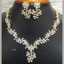 Jain Jewellers Gold Plated American Diamond Necklace Set