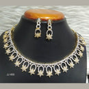 Jain Jewellers Gold Plated American Diamond Necklace Set