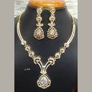 Jain Jewellers Gold Plated American Diamond Necklace Set