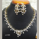 Jain Jewellers Gold Plated American Diamond Necklace Set
