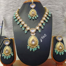 Jain Jewellers Gold Plated AD Stone Necklace Set