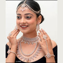 Jain Jewellers Silver Plated AD Stone Bridal Set