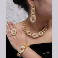 Jain Jewellery Gold Plated AD Stone Jewellery Combo Set