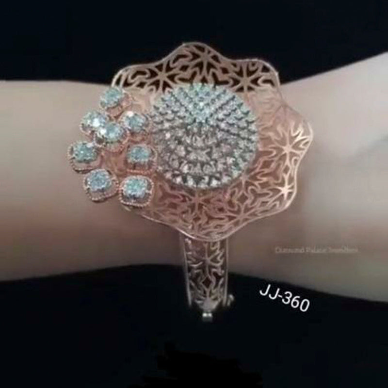 Jain Jewellers Rose Gold Plated AD Stone Bracelet