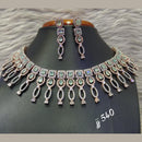 Jain Jewellers Rose Gold Plated AD Stone Necklace Set