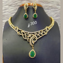 Jain Jewellers Gold Plated AD Stone Necklace Set