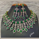 Jain Jewellers Gold Plated AD Stone Necklace Set