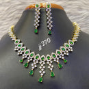 Jain Jewellers Gold Plated AD Stone Necklace Set