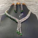 Jain Jewellers Gold Plated AD Stone Necklace Set