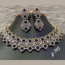Jain Jewellers Gold Plated AD Stone Necklace Set