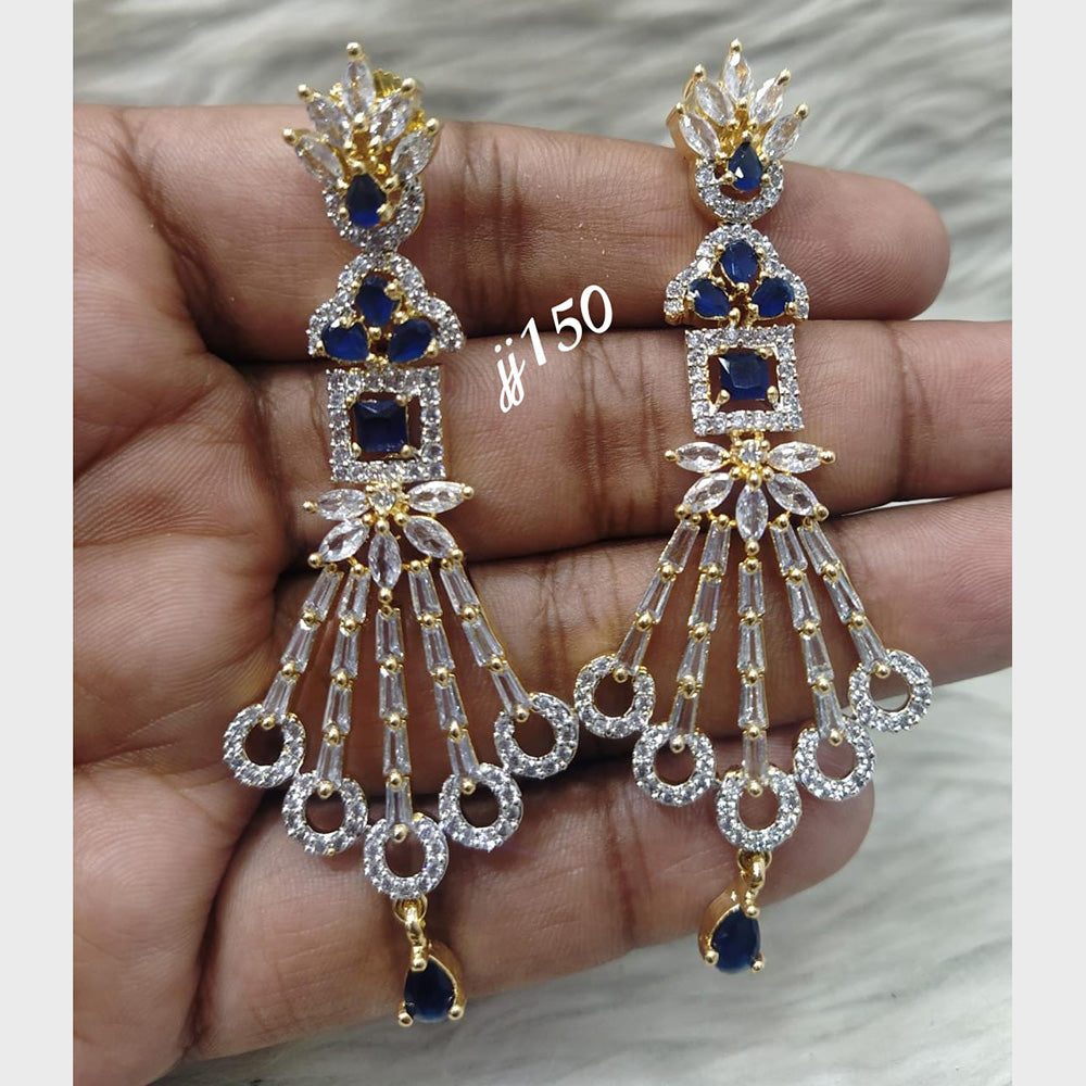 Jain Jewellers AD Stone Dangler Earrings