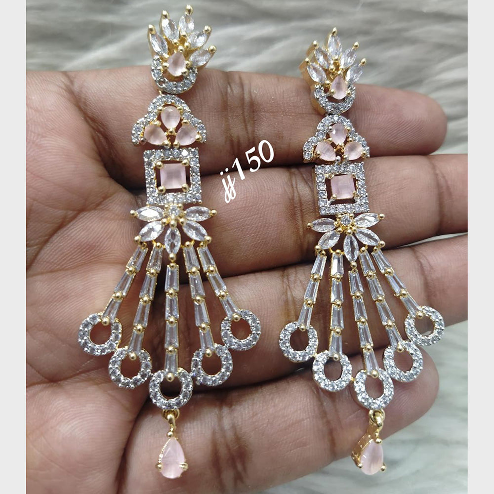 Jain Jewellers AD Stone Dangler Earrings