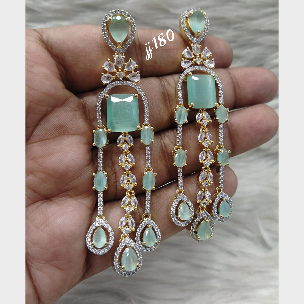 Jain Jewellers AD Stone Dangler Earrings