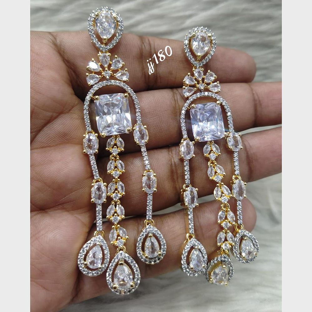 Jain Jewellers AD Stone Dangler Earrings