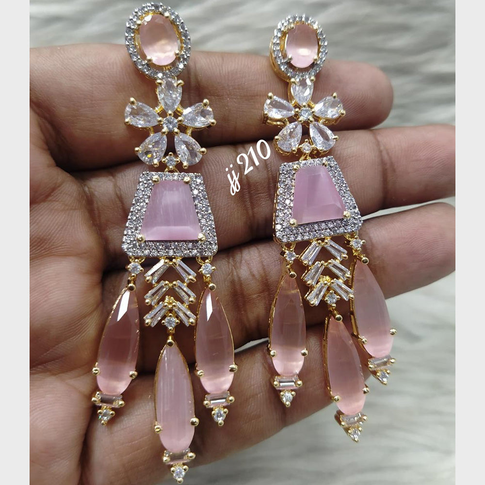 Jain Jewellers AD Stone Dangler Earrings