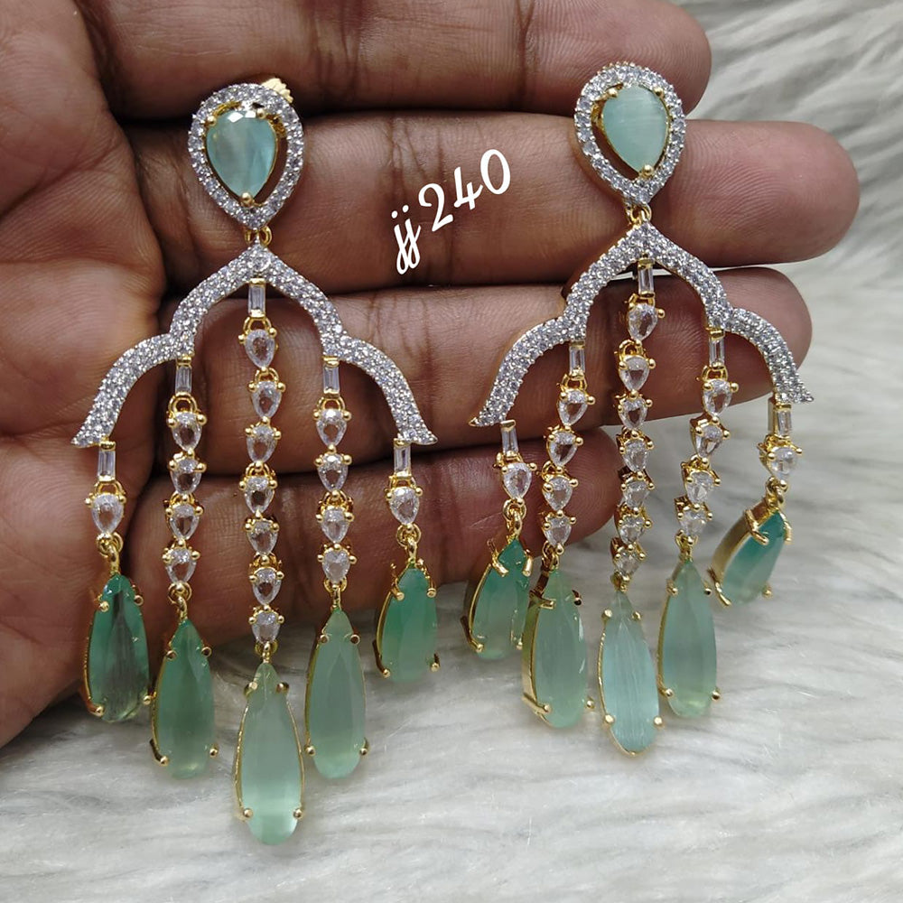Jain Jewellers AD Stone Dangler Earrings