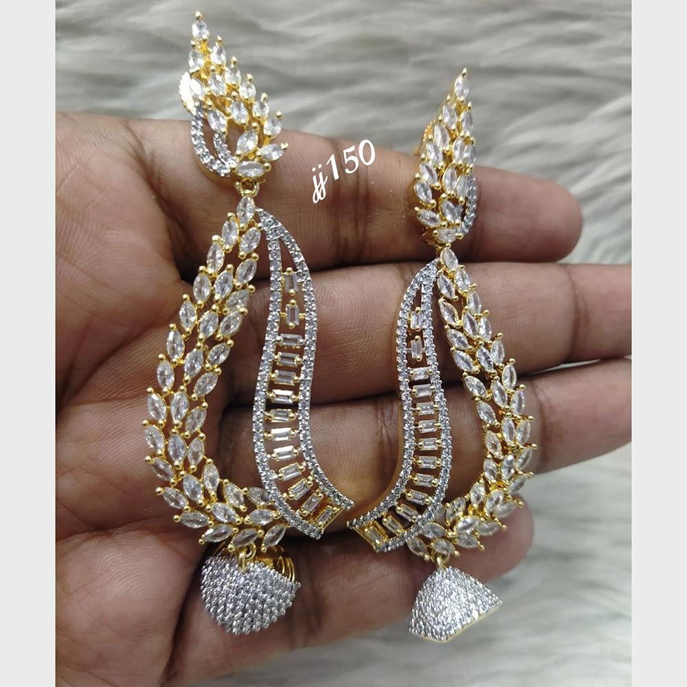 Jain Jewellers AD Stone Dangler Earrings