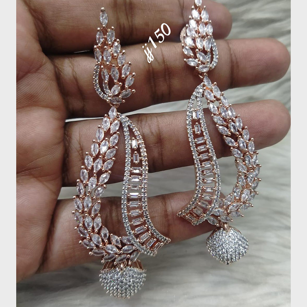 Jain Jewellers AD Stone Dangler Earrings