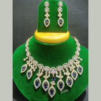 Jain Jewellers Gold Plated AD Stone Necklace Set