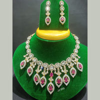 Jain Jewellers Gold Plated AD Stone Necklace Set