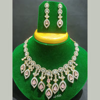 Jain Jewellers Gold Plated AD Stone Necklace Set