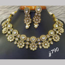 Jain Jewellers Gold Plated AD Stone Necklace Set