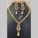 Jain Jewellers Gold Plated AD Stone Long Necklace Set