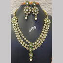 Jain Jewellers Gold Plated AD Stone Long Necklace Set