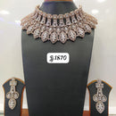 Jain Jewellers Gold Plated AD Stone Necklace Set