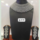 Jain Jewellers Silver Plated AD Stone Necklace Set