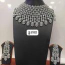 Jain Jewellers Silver Plated AD Stone Necklace Set