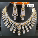 Jain Jewellers Gold Plated AD Stone Necklace Set