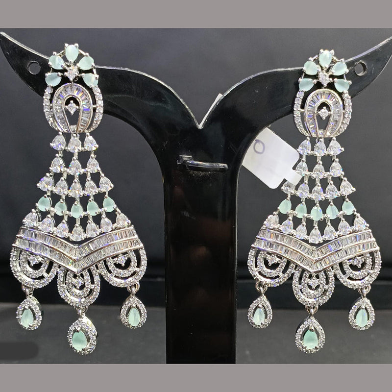 Buy Silver Ad Jhumki Earrings and Tekka Set Online in India - Etsy