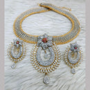 Jain Jewellers Gold Plated AD Stone Necklace Set