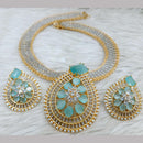 Jain Jewellers Gold Plated AD Stone Necklace Set