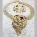 Jain Jewellers Gold Plated AD Stone Necklace Set