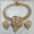 Jain Jewellers Gold Plated AD Stone Necklace Set