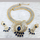 Jain Jewellers Gold Plated AD Stone Necklace Set