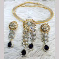 Jain Jewellers Gold Plated AD Stone Necklace Set