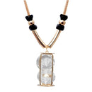 Urthn Glass Stone Contemporary Statement Necklace - 1107703B