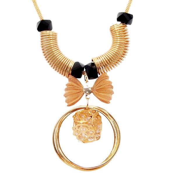 Urthn Gold Plated Glass Stone Necklace - 1107715B