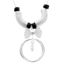 Urthn Silver Plated Glass Stone Statement Necklace - 1107719A