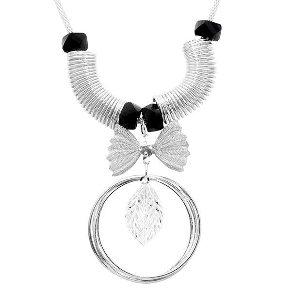 Urthn Silver Plated Glass Stone Necklaces - 1107720A
