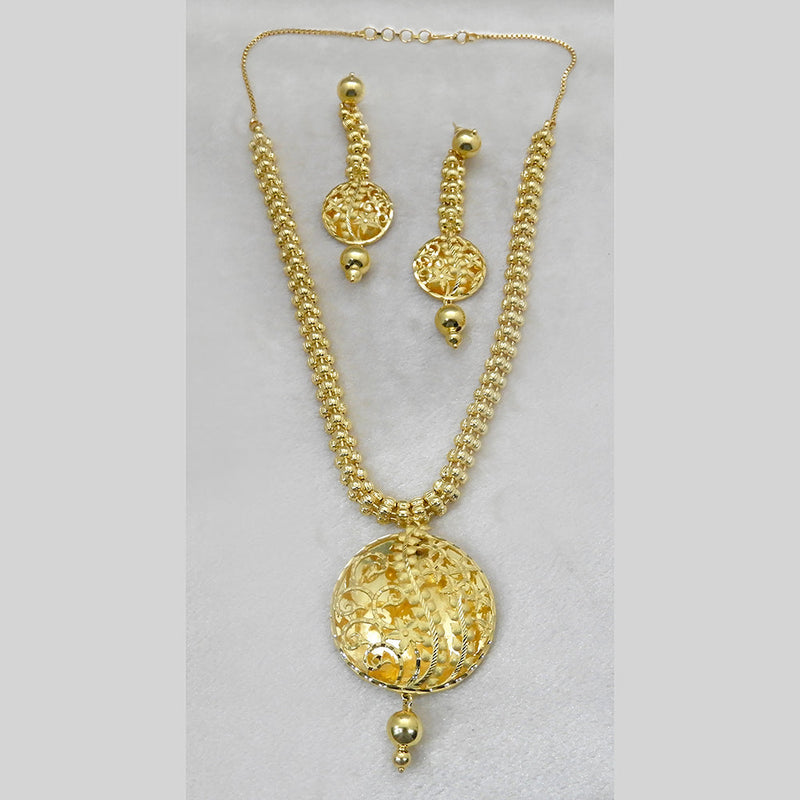 Matchit Utkrishtt Forming Gold Plated Copper Necklace Set - 1107866 - JW-1107866