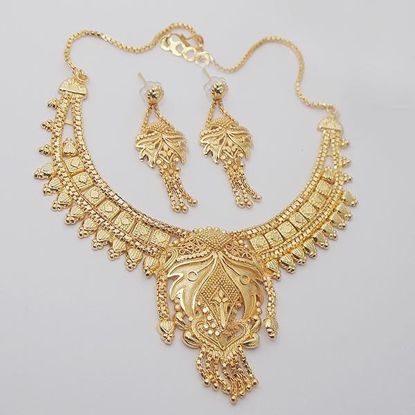 Kalyani Forming Gold Plated Brass Necklace Set - 1108113