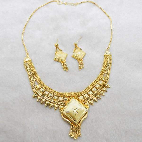 Kalyani Brass Forming Necklace Set - 1108127