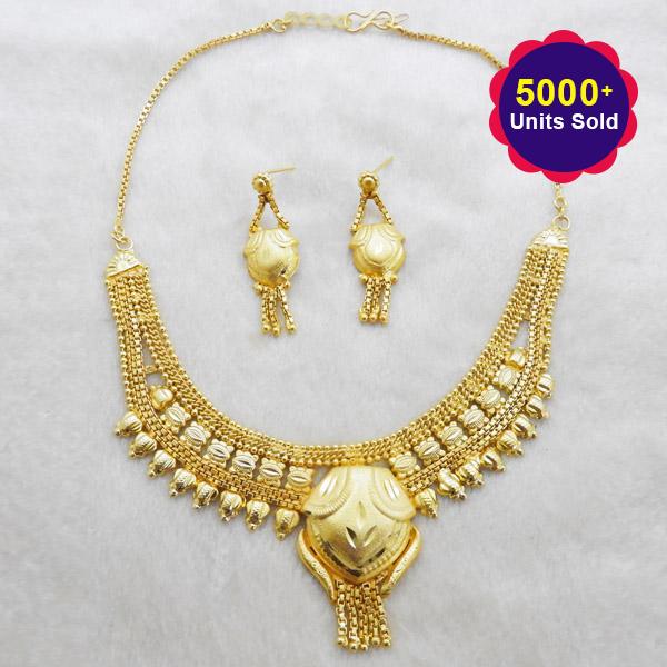 Kalyani Brass Forming Necklace Set - 1108130